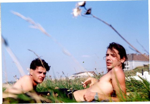 Wieland and Stef in the wild flowers.jpg