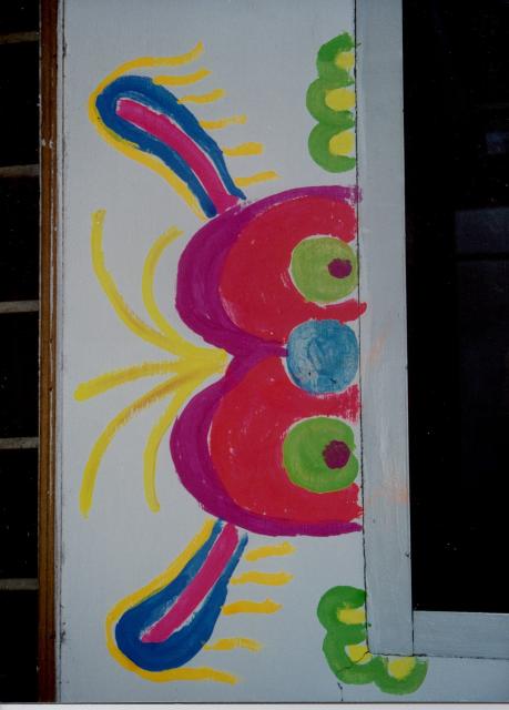 Wielands wallpainting just having a peek